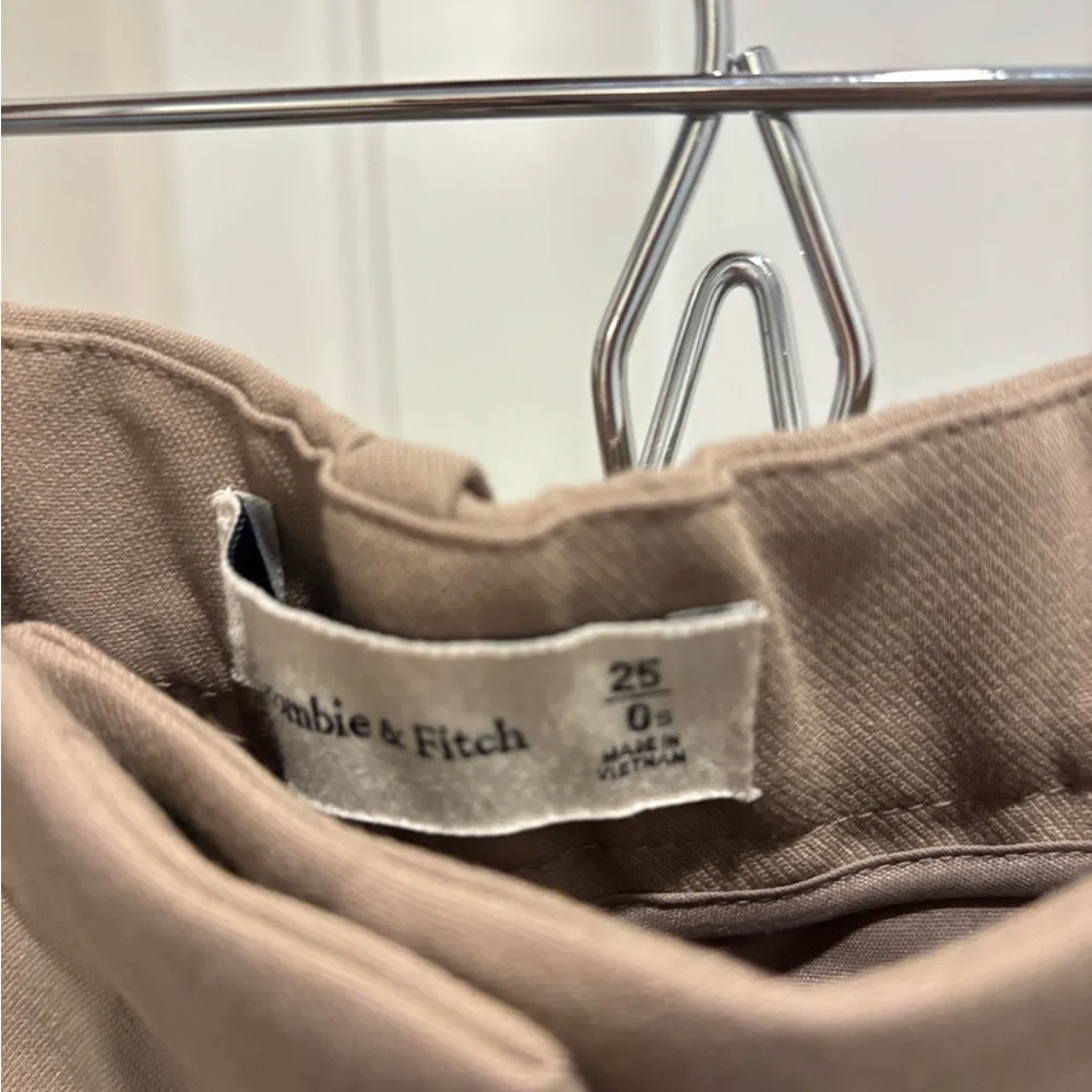 Abercrombie & Fitch Tan Wide Leg Trousers - Picture 3 of 4